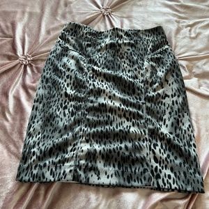New York & Company Animal Print Pencil Skirt